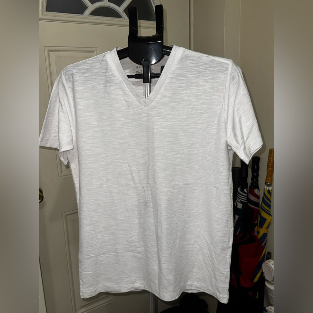 Classic White V-Neck Tee